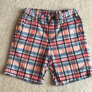 Janie and jack size 7 pink plaid shorts